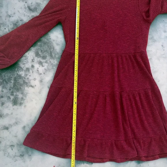 ❌❌SOLD❌❌ Autumnal Red Babydoll Dress by Xtraordinary - Size L - Picture 6 of 7